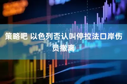 策略吧 以色列否认叫停拉法口岸伤员撤离